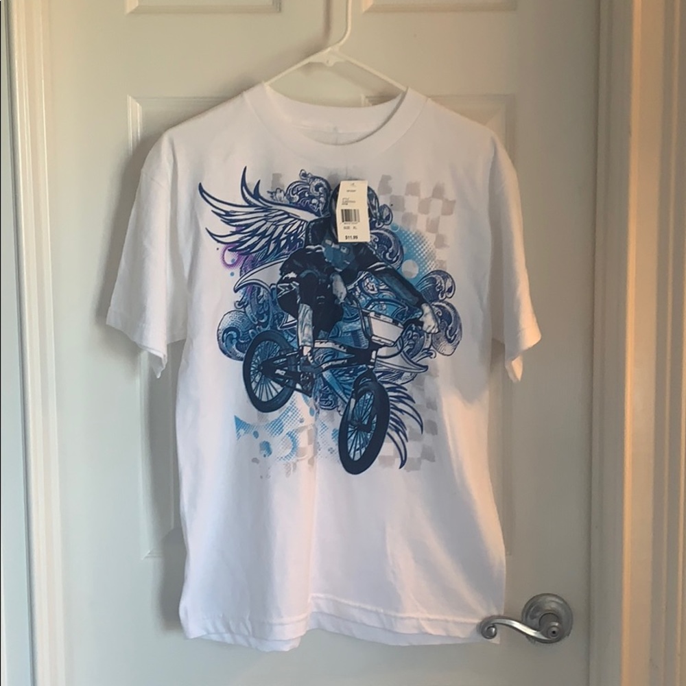 White X-Large Boys T-Shirt